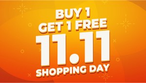 Lets celebrate The Shopping Day: Buy 1 Get 1 Free