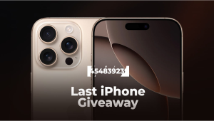 Last iPhone 16 Pro winner!